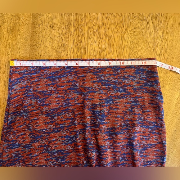 BCBG Generation Bodycon Mini Skirt- Speckle Pattern Red/Blue - Size S - Picture 7 of 8